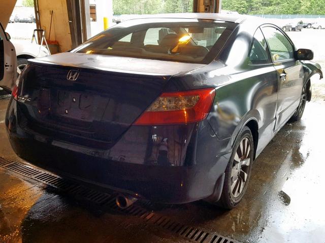 2HGFG12959H512807 - 2009 HONDA CIVIC EXL BLACK photo 4