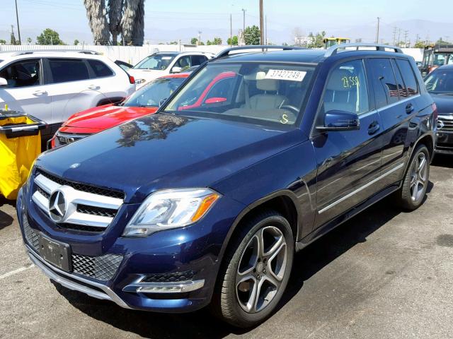 WDCGG0EB0EG228481 - 2014 MERCEDES-BENZ GLK 250 BL BLUE photo 2