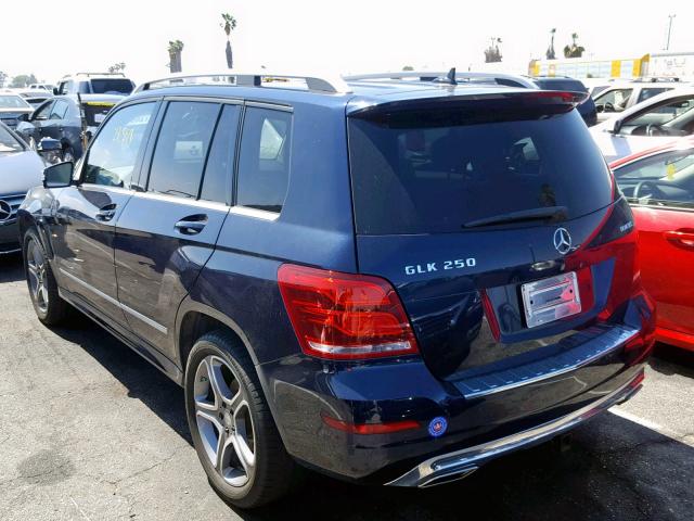 WDCGG0EB0EG228481 - 2014 MERCEDES-BENZ GLK 250 BL BLUE photo 3