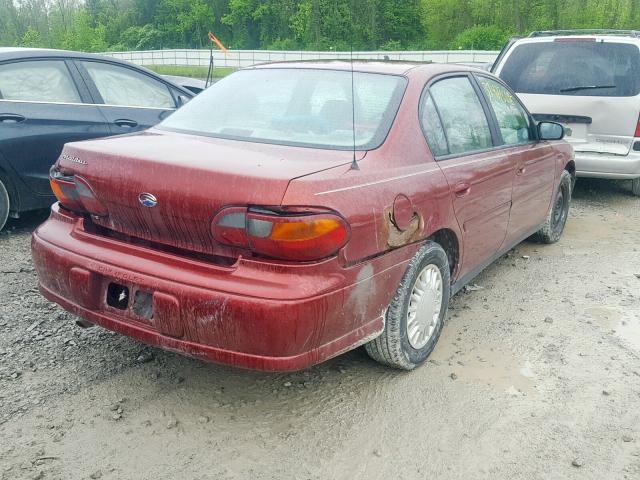 1G1ND52J52M725823 - 2002 CHEVROLET MALIBU RED photo 4