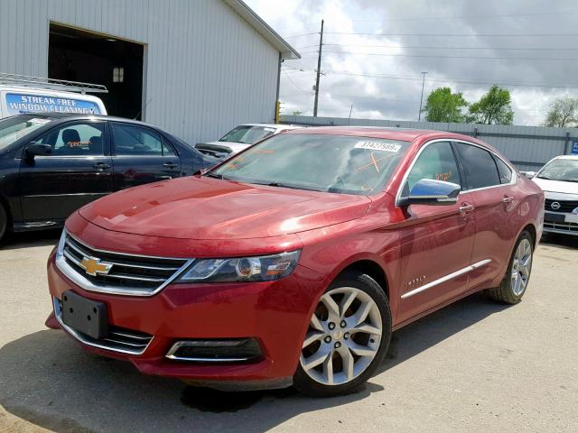 1G1145SL7EU124210 - 2014 CHEVROLET IMPALA LTZ RED photo 2