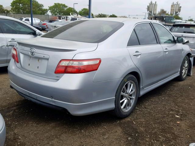 4T1BE46K47U606619 - 2007 TOYOTA CAMRY NEW SILVER photo 4