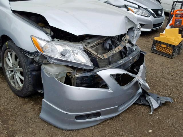 4T1BE46K47U606619 - 2007 TOYOTA CAMRY NEW SILVER photo 9