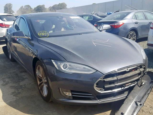 5YJSA1S29FF088759 - 2015 TESLA MODEL S 70 GRAY photo 1