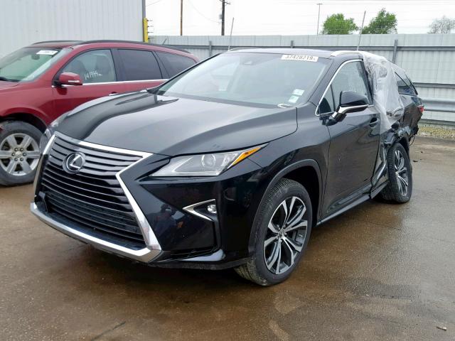 JTJDZKCA0J2011221 - 2018 LEXUS RX 350 L BLACK photo 2