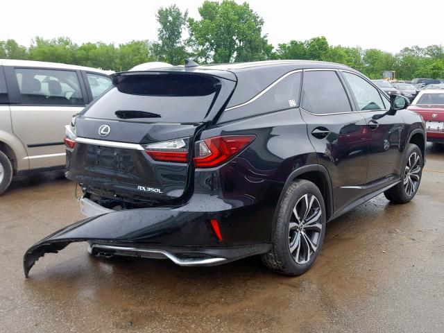 JTJDZKCA0J2011221 - 2018 LEXUS RX 350 L BLACK photo 4