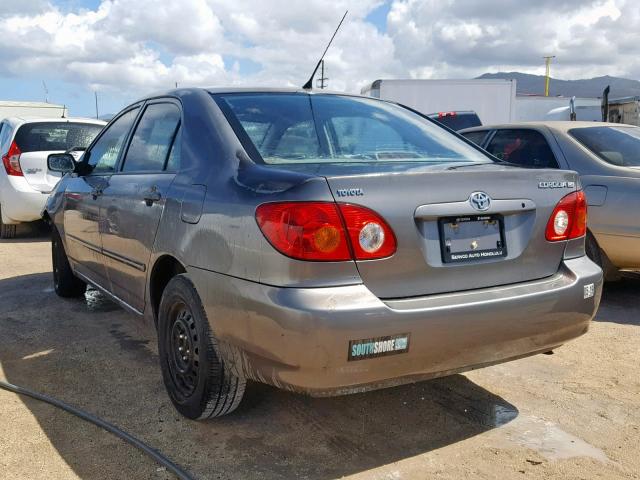 1NXBR32E63Z056249 - 2003 TOYOTA COROLLA CE GRAY photo 3