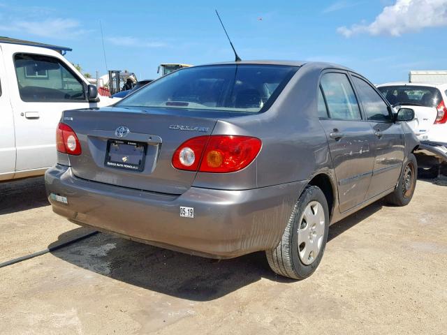 1NXBR32E63Z056249 - 2003 TOYOTA COROLLA CE GRAY photo 4