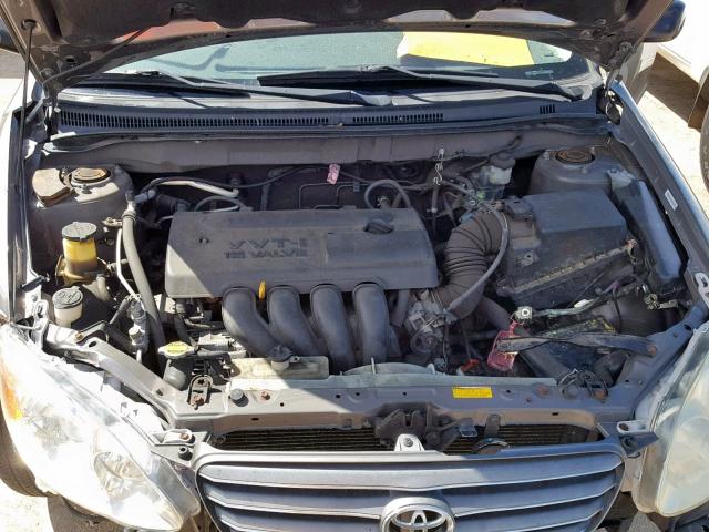 1NXBR32E63Z056249 - 2003 TOYOTA COROLLA CE GRAY photo 7