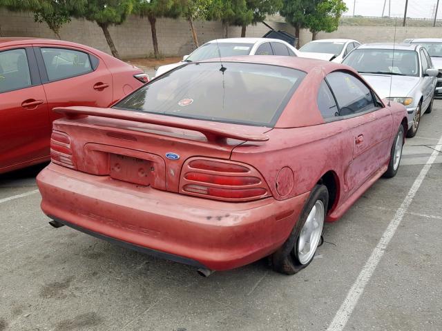 1FALP42T4SF231674 - 1995 FORD MUSTANG GT RED photo 4