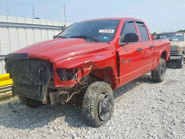 3D7KU28C84G103097 - 2004 DODGE RAM 2500 S RED photo 2