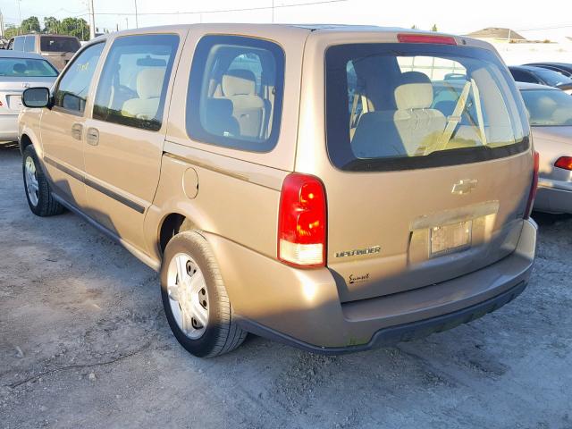 1GNDV03L05D169824 - 2005 CHEVROLET UPLANDER GOLD photo 3