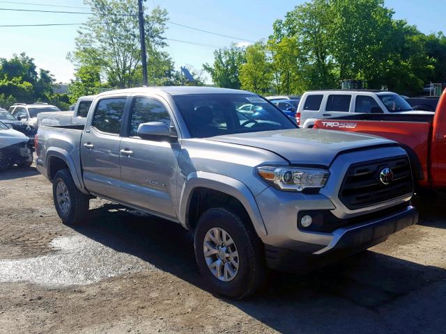 5TFCZ5AN7KX179108 - 2019 TOYOTA TACOMA DOU SILVER photo 1