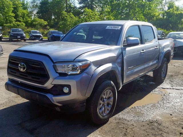 5TFCZ5AN7KX179108 - 2019 TOYOTA TACOMA DOU SILVER photo 2