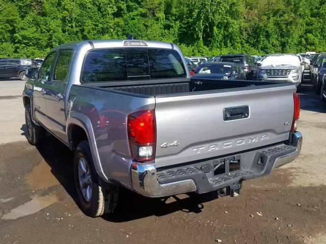 5TFCZ5AN7KX179108 - 2019 TOYOTA TACOMA DOU SILVER photo 3