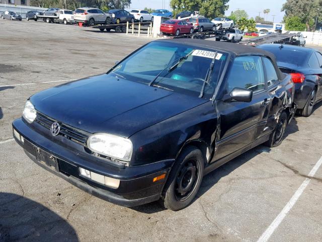 3VWBB81E7WM812118 - 1998 VOLKSWAGEN CABRIO GLS BLACK photo 2