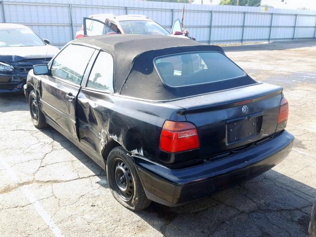 3VWBB81E7WM812118 - 1998 VOLKSWAGEN CABRIO GLS BLACK photo 3