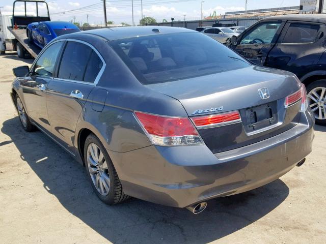 1HGCP3F83CA018046 - 2012 HONDA ACCORD EXL GRAY photo 3