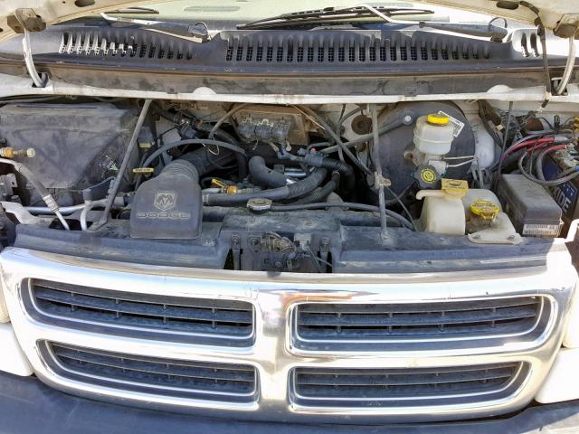 2B6HB11Y5XK504578 - 1999 DODGE RAM VAN B1 WHITE photo 7