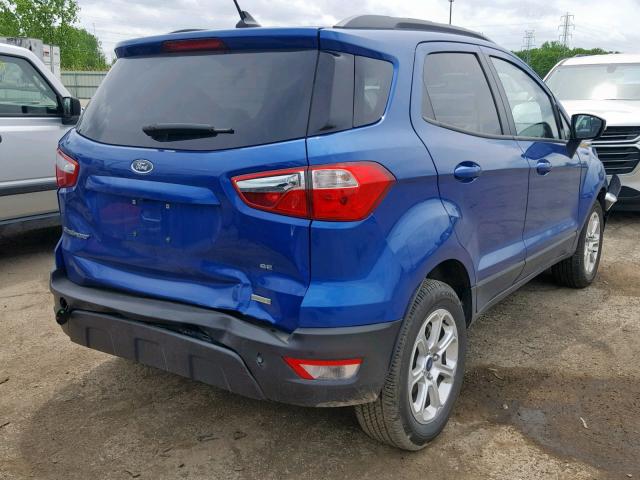 MAJ3P1TE8JC187810 - 2018 FORD ECOSPORT S BLUE photo 4