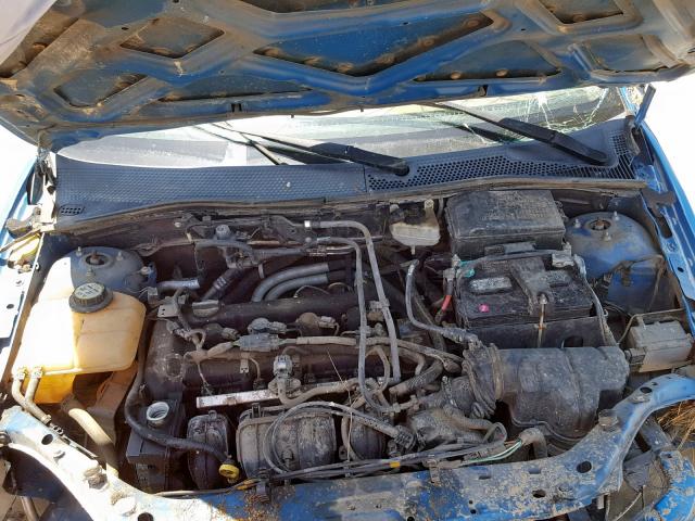 1FAHP34N57W173340 - 2007 FORD FOCUS ZX4 BLUE photo 7