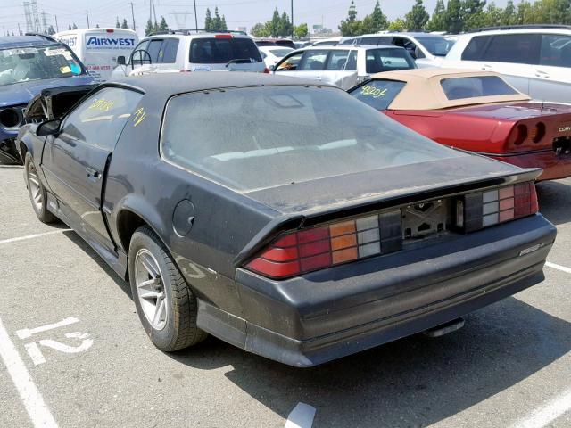 1G1FP23E1ML143514 - 1991 CHEVROLET CAMARO RS BLACK photo 3