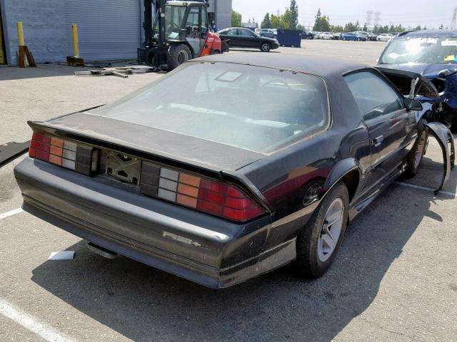 1G1FP23E1ML143514 - 1991 CHEVROLET CAMARO RS BLACK photo 4