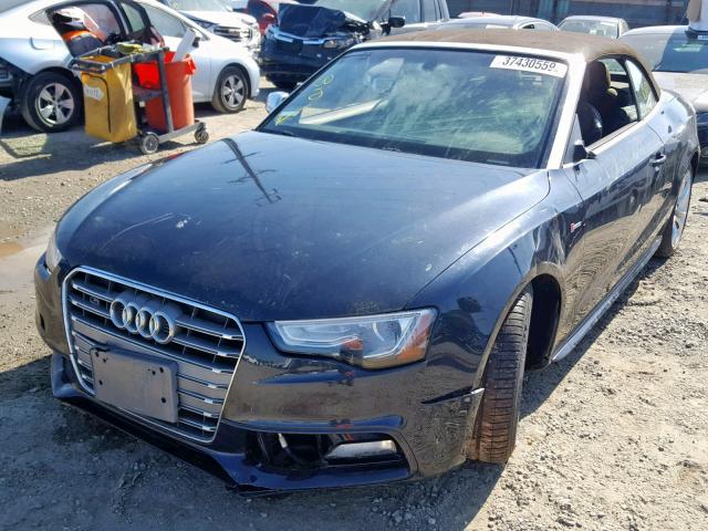 WAUVGAFH9FN000401 - 2015 AUDI S5 PRESTIG BLUE photo 2