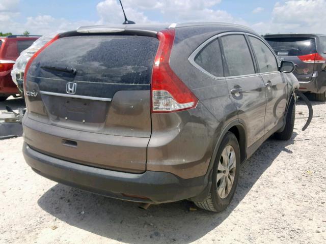 5J6RM3H76CL044645 - 2012 HONDA CR-V EXL GRAY photo 4