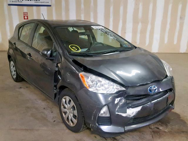 JTDKDTB35C1527617 - 2012 TOYOTA PRIUS C GRAY photo 1