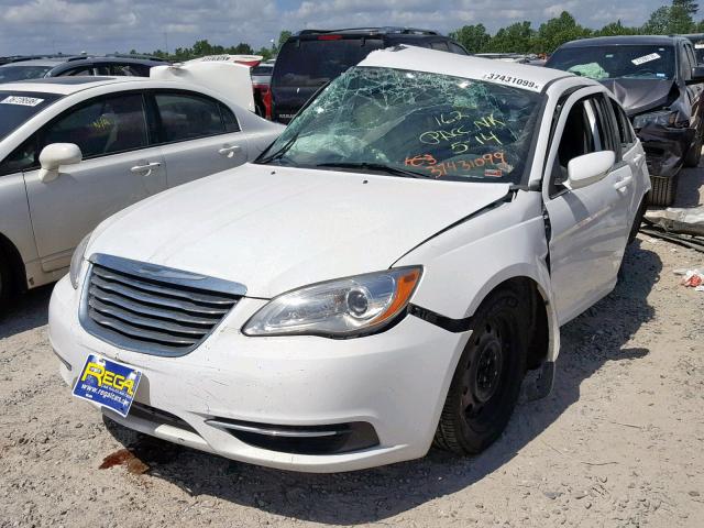 1C3CCBAB2CN291919 - 2012 CHRYSLER 200 LX WHITE photo 2