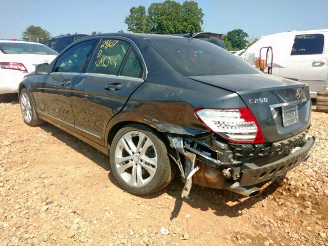 WDDGF4HB3EG253294 - 2014 MERCEDES-BENZ C 250 GRAY photo 3