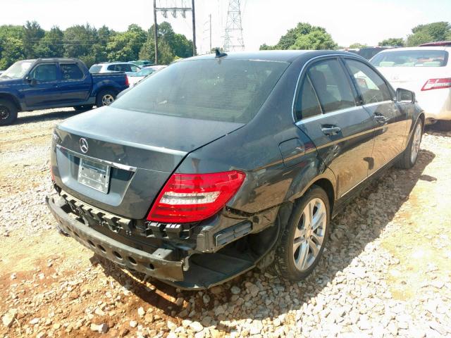 WDDGF4HB3EG253294 - 2014 MERCEDES-BENZ C 250 GRAY photo 4