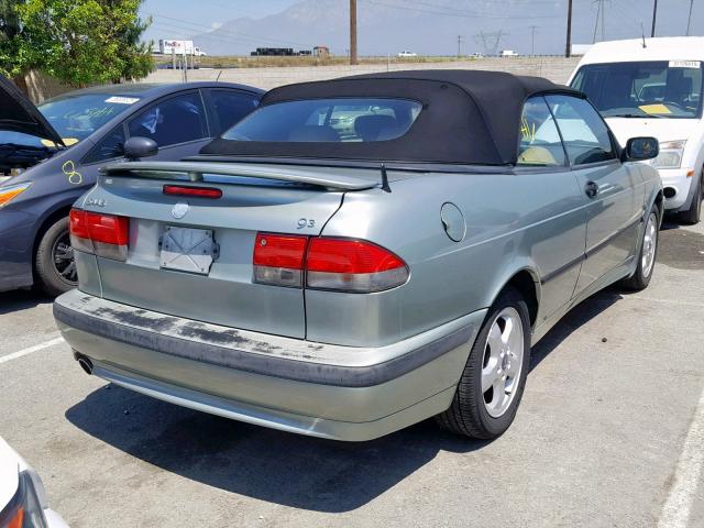 YS3DF75K917013334 - 2001 SAAB 9-3 SE GREEN photo 4