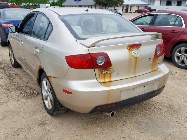 JM1BK12FX61400662 - 2006 MAZDA 3 I TAN photo 3