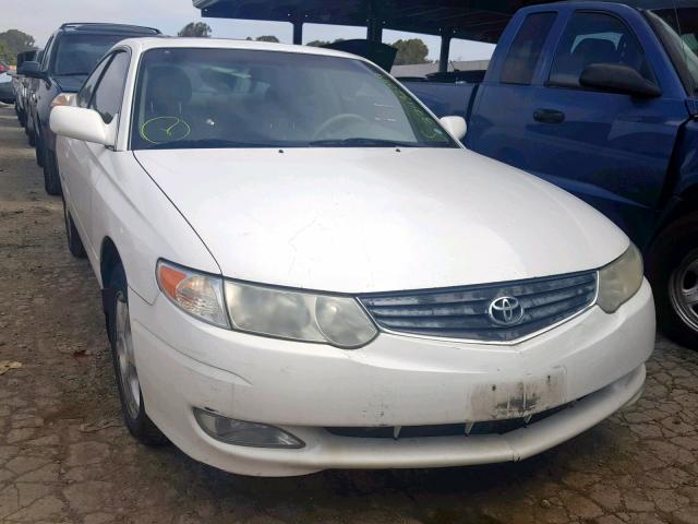 2T1CF28P73C607483 - 2003 TOYOTA CAMRY SOLA WHITE photo 1