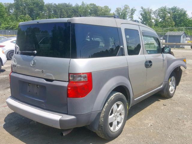 5J6YH28583L021344 - 2003 HONDA ELEMENT EX SILVER photo 4