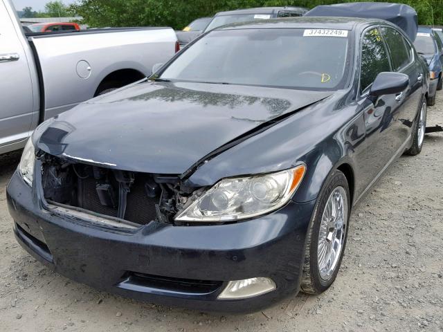 JTHGL46F675015655 - 2007 LEXUS LS 460L BLACK photo 2