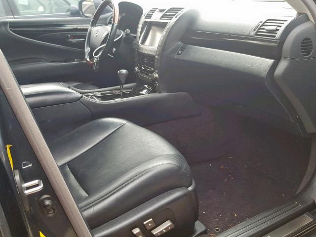 JTHGL46F675015655 - 2007 LEXUS LS 460L BLACK photo 5