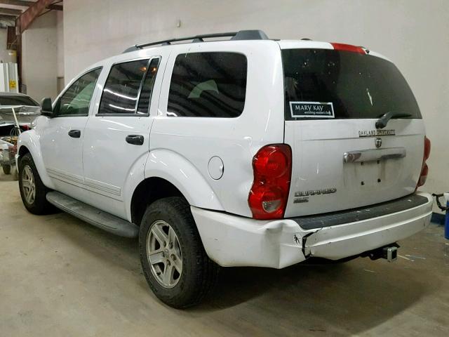 1D4HD48N75F528379 - 2005 DODGE DURANGO SL WHITE photo 3