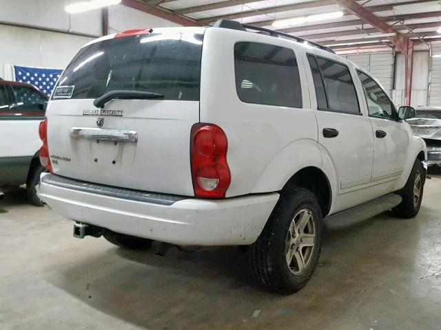 1D4HD48N75F528379 - 2005 DODGE DURANGO SL WHITE photo 4