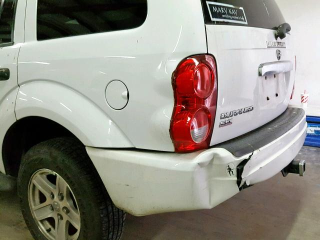 1D4HD48N75F528379 - 2005 DODGE DURANGO SL WHITE photo 9