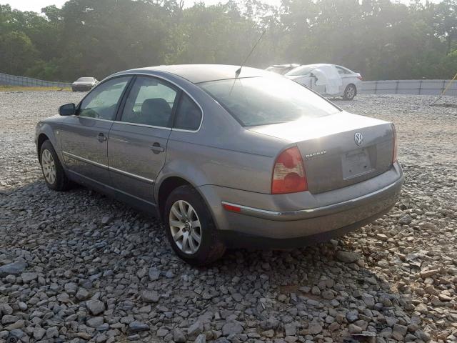 WVWPD63B72P280142 - 2002 VOLKSWAGEN PASSAT GLS SILVER photo 3