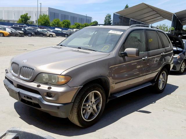 5UXFB53565LV13038 - 2005 BMW X5 4.4I TAN photo 2