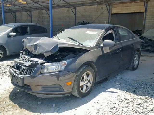 1G1PC5SB1E7441533 - 2014 CHEVROLET CRUZE LT GRAY photo 2