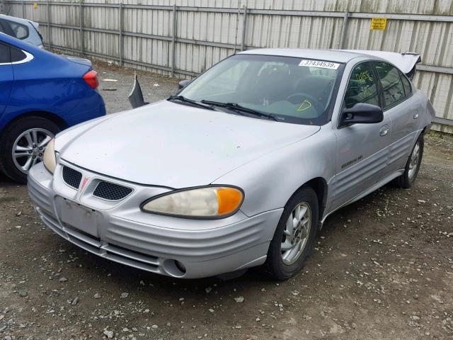 1G2NF52T01M586349 - 2001 PONTIAC GRAND AM S SILVER photo 2
