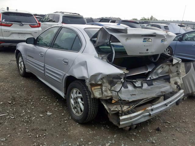 1G2NF52T01M586349 - 2001 PONTIAC GRAND AM S SILVER photo 3