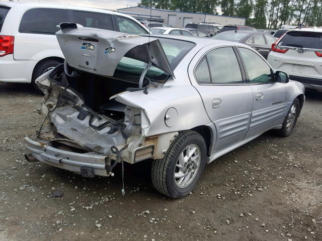 1G2NF52T01M586349 - 2001 PONTIAC GRAND AM S SILVER photo 4