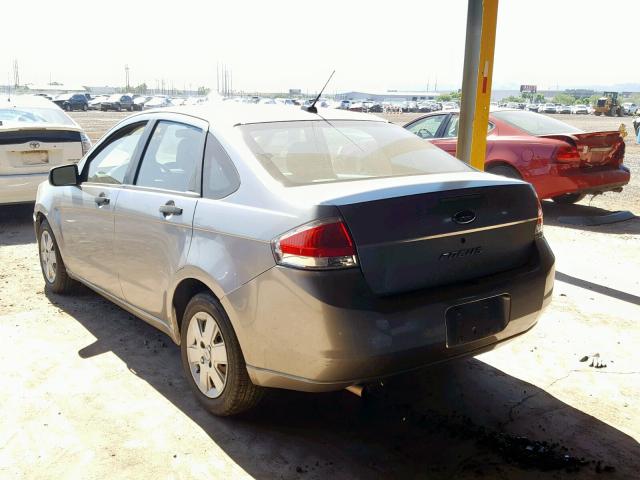 1FAHP34N78W133357 - 2008 FORD FOCUS S/SE GRAY photo 3