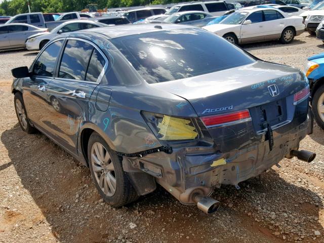 1HGCP3F87CA029731 - 2012 HONDA ACCORD EXL GRAY photo 3